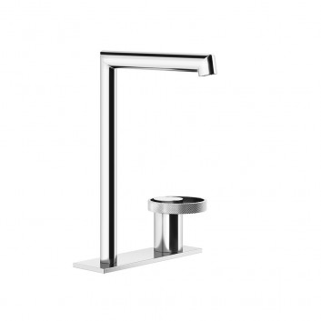 Смеситель для раковины Gessi Anello, напольный, высота 318mm, излив 174mm, без пробки, хром