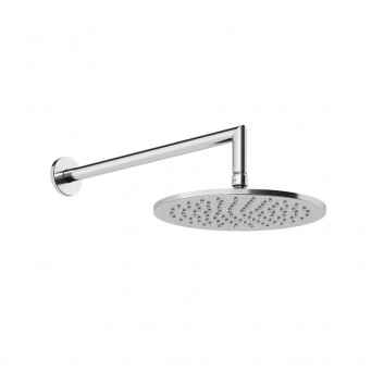 Верхний душ Gessi Anello, круглая, 218mm, regulowana, с держателем ściennym 343mm, хром