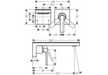 Смеситель для раковины Axor MyEdition, скрытая, излив 221mm, без панели, хром