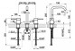 Смеситель для раковины на 3 отверстия Gessi Flessa, напольный, высота 273mm, без пробки, хромированная сталь