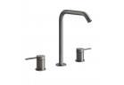 Смеситель для раковины на 3 отверстия Gessi Trame, напольный, высота 273mm, без пробки, хромированная сталь
