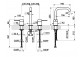 Смеситель для раковины на 3 отверстия Gessi Trame, напольный, высота 273mm, без пробки, хромированная сталь