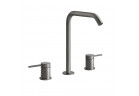 Смеситель для раковины на 3 отверстия Gessi Intreccio, напольный, высота 273mm, без пробки, хромированная сталь