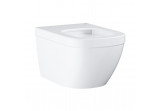 Подвесной унитаз WC Grohe Euro Ceramic, 54x37,4cm, bez kołnierza, альпийский белый