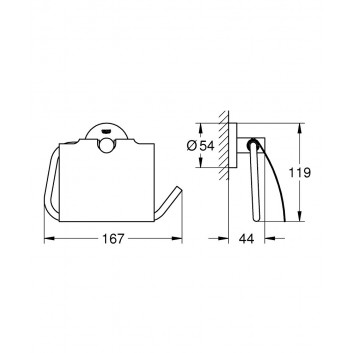 Бумагодержатель GROHE ESSENTIALS