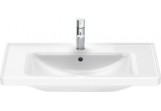 Раковина подвесная/с тумбой Duravit D-Neo, 80x48cm, z переливом, отверстие под смеситель, белая