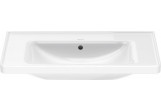 Раковина подвесная/с тумбой Duravit D-Neo, 80x48cm, z переливом, без отверстия под смеситель, белая