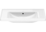 Раковина подвесная/с тумбой Duravit D-Neo, 80x48cm, z переливом, отверстие под смеситель, белая