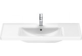 Раковина подвесная/с тумбой Duravit D-Neo, 100,5x48cm, z переливом, отверстие под смеситель, белая