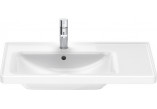 Раковина подвесная/с тумбой Duravit D-Neo, 80x48cm, z переливом, отверстие под смеситель, белая