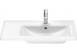 Раковина подвесная/с тумбой Duravit D-Neo, 80x48cm, z переливом, отверстие под смеситель, белая