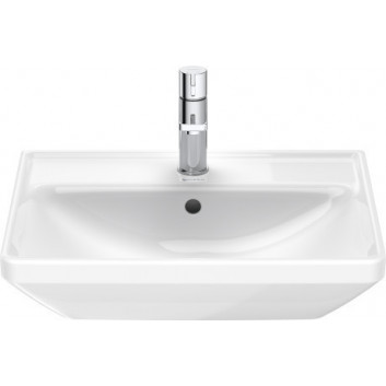 Раковина подвесная/с тумбой Duravit D-Neo, 100,5x48cm, z переливом, отверстие под смеситель, белая