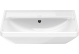 Раковина подвесная Duravit D-Neo, 55x44cm, z переливом, без отверстия под смеситель, белая