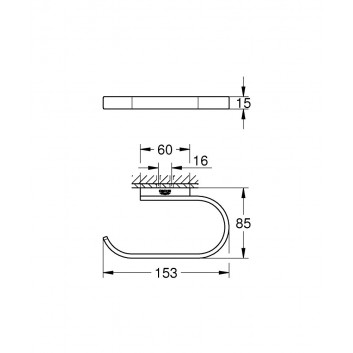 Бумагодержатель Grohe Selection, настенный, warm sunset