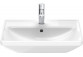 Раковина подвесная Duravit D-Neo, 55x44cm, z переливом, отверстие под смеситель, белая