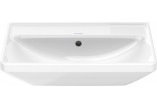 Раковина подвесная Duravit D-Neo, 60x44cm, z переливом, без отверстия под смеситель, белая