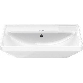 Раковина подвесная Duravit D-Neo, 60x44cm, z переливом, отверстие под смеситель, белая