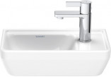 Раковина подвесная Duravit D-Neo, 40x22cm, без перелива, отверстие под смеситель с правой, белая