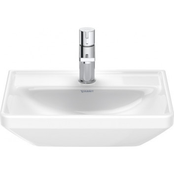 Раковина подвесная Duravit D-Neo, 60x44cm, z переливом, отверстие под смеситель, белая