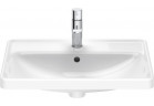 Накладная раковина Duravit D-Neo, 60x43,5cm, z переливом, отверстие под смеситель, белая