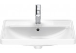 Накладная раковина Duravit D-Neo, 60x43,5cm, z переливом, отверстие под смеситель, белая