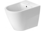 Биде напольное Duravit D-Neo Rimless, 65x37cm, z переливом, отверстие под смеситель белый