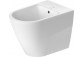 Биде напольное Duravit D-Neo Rimless, 65x37cm, z переливом, отверстие под смеситель белый