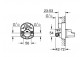 Монтажный элемент Grohe dla baterii natryskowych z 1 wyjściem wody