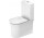 Унитаз компакт WC Duravit White Tulip Rimless, 65x37cm, bez rantu spłukującego, 4,5 l, UWL klasa 1, белая