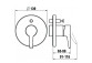 Смеситель ванна/душ Laufen Val, скрытая, 2 выходы wody, ogranicznik temperatury, хром