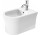 Биде подвесное Duravit White Tulip, 54x37cm, z переливом, отверстие под смеситель, белый