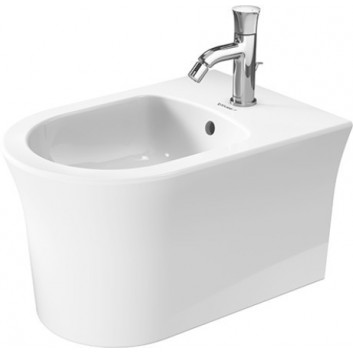 Биде подвесное Duravit D-Neo, 54x37cm, z переливом, отверстие под смеситель белый