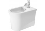 Биде подвесное Duravit White Tulip, 54x37cm, z переливом, отверстие под смеситель, белый