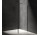 Душевая кабина walk-in Omnires Marina, 100x30cm, с боковой стенкой, стекло прозрачные, profil чёрный мат.