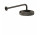 Верхний душ Gessi Inciso, диаметр 218mm, держатель настенные 389mm, aged bronze