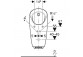 Писсуар Geberit Preda, do armatury zintegrowanej, белый