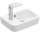 Малая раковина подвесная Villeroy&Boch O.novo, 36x25cm, z переливом, отверстие под смеситель, AntiBac, CeramicPlus, Weiss Alpin