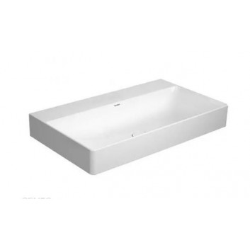 Раковина с тумбой Duravit DuraSquare, 80x47, с отверстиями под смеситель, белая