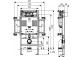 Универсальный инсталляция скрытого монтажа WC TECEprofil, высота 1120mm, ze spłuczką uruchamianą z przodu