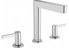 Смеситель для раковины на 3 отверстия Hansgrohe Finoris, напольный, высота 187mm, комплект сливной push-open, хром