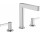Смеситель для раковины на 3 отверстия Hansgrohe Finoris, напольный, высота 187mm, комплект сливной push-open, хром