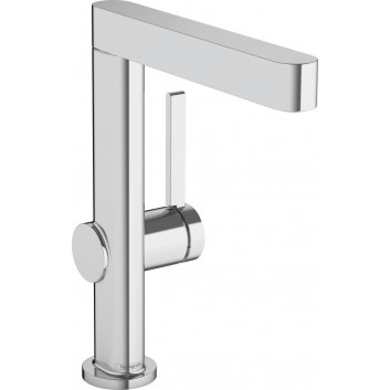 Смеситель для раковины Hansgrohe Finoris, напольный, obracana излив, высота 248mm, комплект сливной push-open, хром