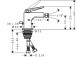 Смеситель для биде Axor Citterio, напольный, высота 120mm, держатель dźwigniowy, комплект сливной, szlif diamentowy, хром