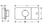 Модуль термостатический Axor One, скрытый, 1 odbiornik wody, внешний элемент, чёрный мат.