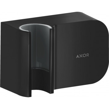 Держатель душевой porter Axor One, настенный, чёрный мат.