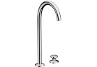 Смеситель для раковины на 2 отверстия Axor One Select, напольный, высота 353mm, комплект сливной push-open, хром