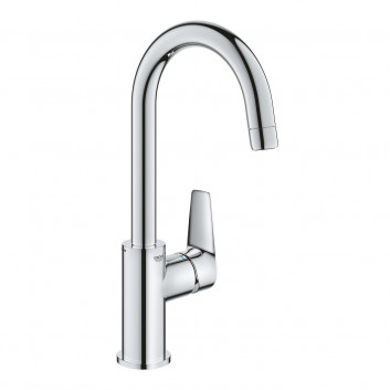 Смеситель для раковины Grohe BauEdge, напольный, высота 311mm, DN 15, размер L, клапан push-open, хром