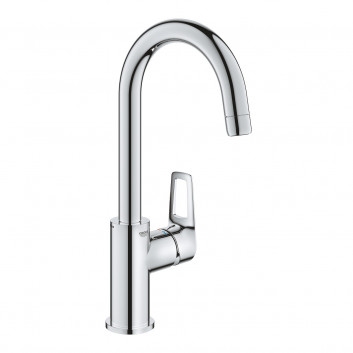 Смеситель для раковины Grohe BauLoop, напольный, высота 311mm, DN 15, размер L, obracana излив, клапан automatyczny, хром