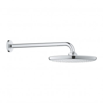 Верхний душ Grohe Tempesta 250, круглая, 1 strumień, держатель настенные 380mm, хром