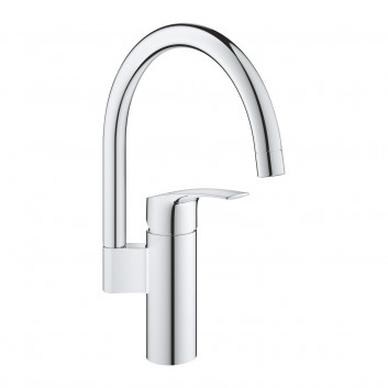 Смеситель для мойки Grohe Eurosmart, высота 180mm, DN 15, obracana излив 227mm, хром